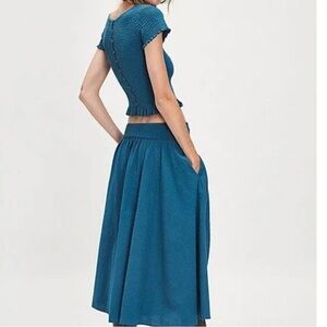 Free People Braveheart Solid Midi Set